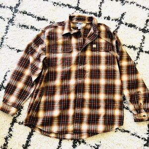 Carhartt Shaket Plaid  Button Down Shirt Size XL